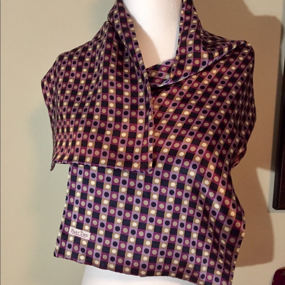 Part two silk scarf.